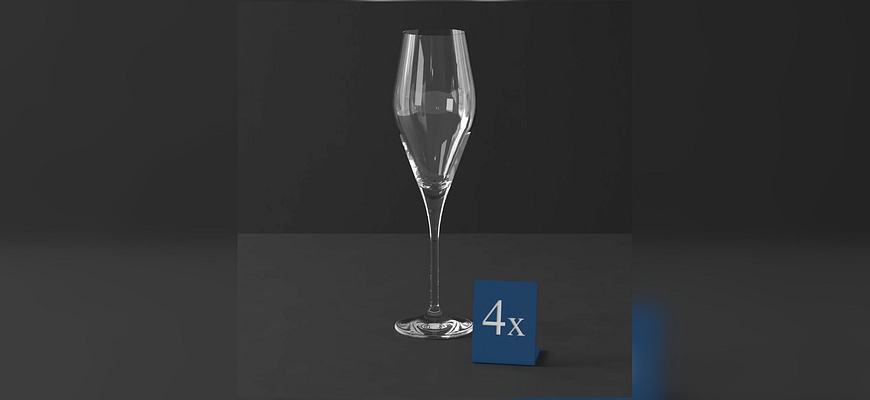 Обзор набора фужеров для шампанского La Divina Villeroy & Boch 260мл из 4-х предметов из хрустального стекла